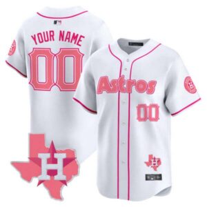 Astros Bubblegum Pink Vapor Premier Limited Custom Jersey V3 – All Stitched