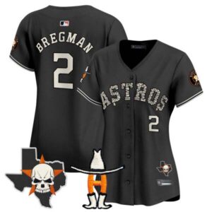 Women’s Houston Astros Halloween Vapor Premier Limited Jersey – All Stitched