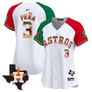Women’s Houston Astros Mexico Traditional Style Vapor Premier Limited Jersey – All Stitched