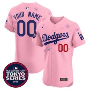 Dodgers Tokyo Series 2025 Vapor Premier Elite Custom Jersey – Stitched