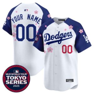 Dodgers Tokyo Series 2025 Vapor Premier Limited Custom Jersey – Stitched
