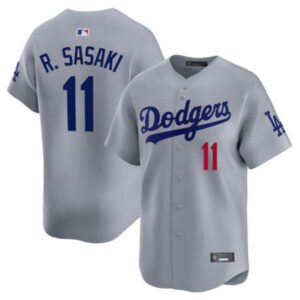 Roki Sasaki Los Angeles Dodgers Gray Jersey – All Stitched