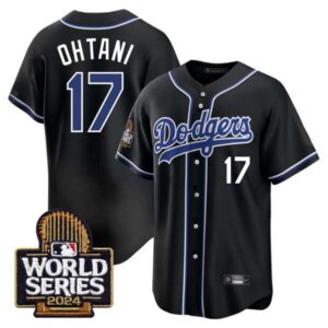 Shohei Ohtani Los Angeles Dodgers 2024 World Series Black Jersey – All Stitched