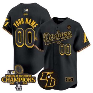 Dodgers 2024 World Series Champions Mamba Vapor Premier Limited Custom Jersey – All Stitched