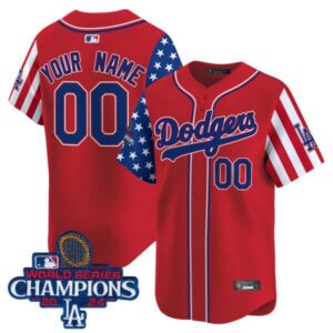 Dodgers American Style 2024 World Series Champions Vapor Premier Limited Custom Jersey – All Stitched