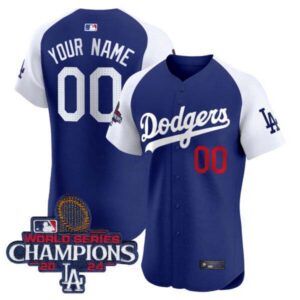 Dodgers 2024 World Series Champions Patch Vapor Premier Elite Custom Jersey – All Stitched