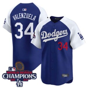 Men’s Dodgers 2024 World Series Champions Patch Vapor Premier Limited Jersey – All Stitched