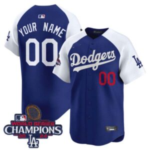 Dodgers 2024 World Series Champions Patch Vapor Premier Limited Custom Jersey – All Stitched