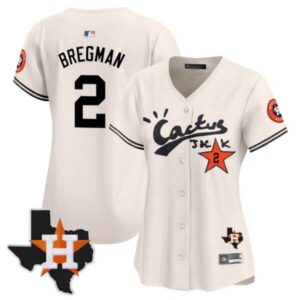 Women’s Houston Astros Cactus Jack Patch Vapor Premier Limited Jersey V11 – Stitched