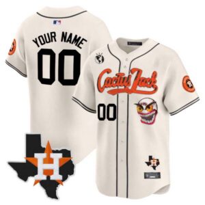 Houston Astros Cactus Jack Patch Vapor Premier Limited Custom Jersey V12 – Stitched