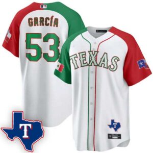 Men’s Texas Rangers Mexican Cool Base Jersey V2 – All Stitched