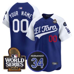 Dodgers El Toro 2024 World Series Patch Vapor Premier Limited Custom Jersey – All Stitched