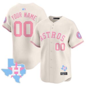 Astros Bubblegum Pink Vapor Premier Limited Custom Jersey – All Stitched