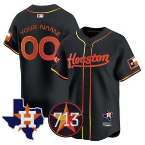 Astros Space City 713 Patch Vapor Premier Limited Custom Jersey – All Stitched