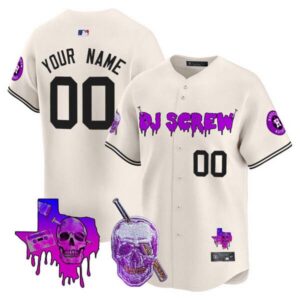 Astros DJ Screw Vapor Premier Limited Custom Jersey – All Stitched