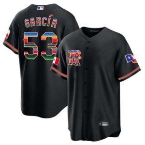 Men’s Texas Rangers Mexican Heritage Night Cool Base Jersey – City Connect – All Stitched