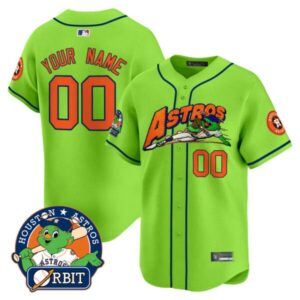 Astros Orbit Patch Vapor Premier Limited Custom Jersey V4 – All Stitched