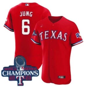 Josh Jung Texas Rangers World Series Champions Red Jersey – All Stitched