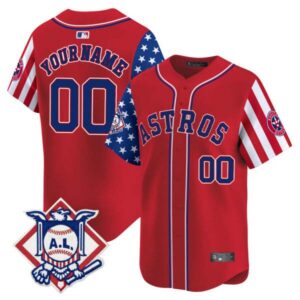 Astros 2024 Fourth of July Vapor Premier Limited Custom Jersey V2 – All Stitched