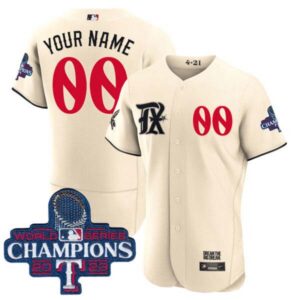 Texas Rangers 2023 World Series Champions City Connect Custom Jersey – All Stitched
