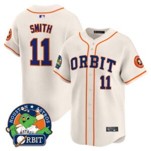 Men’s Astros Orbit Patch Vapor Premier Limited Jersey – All Stitched