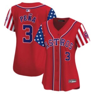 Women’s Astros 2024 Independence Day Vapor Premier Limited Jersey – All Stitched