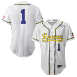 Bananas White Baseball Jersey – All Stitched