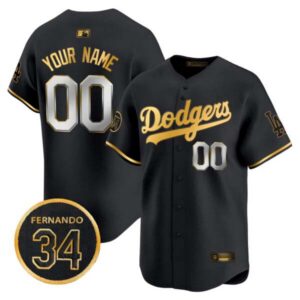 Dodgers Fernando Valenzuela Memorial Patch Vapor Premier Limited Custom Jersey – All Stitched