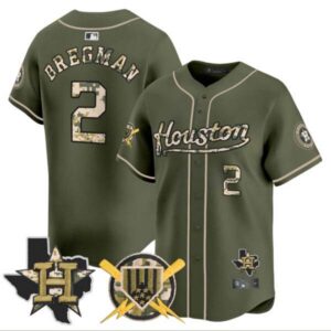 Men’s Astros Armed Forces Day Vapor Premier Limited Jersey – All Stitched