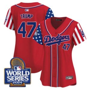 Women’s Dodgers American Style 2024 World Series Vapor Premier Limited Jersey – All Stitched