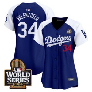 Women’s Dodgers 2024 World Series Vapor Premier Limited Jersey V2 – All Stitched