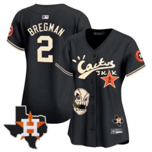 Women’s Houston Astros Cactus Jack Patch Vapor Premier Limited Jersey – All Stitched