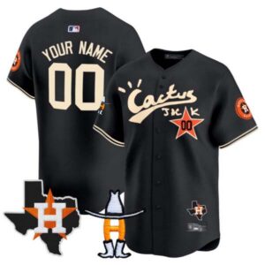 Houston Astros Cactus Jack Houston Rodeo Patch Vapor Premier Limited Custom Jersey – All Stitched