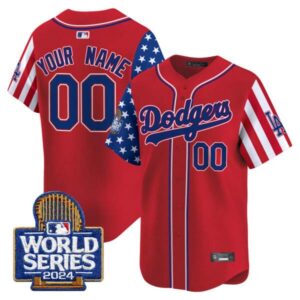 Dodgers American Style 2024 World Series Vapor Premier Limited Custom Jersey – All Stitched
