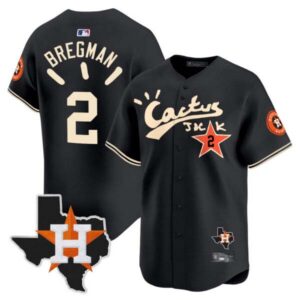Men’s Houston Astros Cactus Jack Patch Vapor Premier Limited Jersey V10 – Stitched