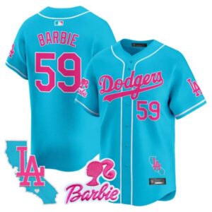 Unisex Dodgers Barbie Patch Vapor Premier Limited Jersey – All Stitched