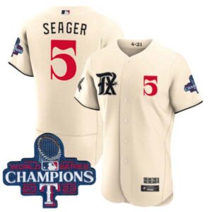 Corey Seager Texas Rangers 2023 World Series Champions City Connect Jersey – All Stitched