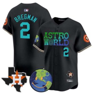 Men’s Houston Astros Cactus Jack Astro World Vapor Premier Limited Jersey – All Stitched