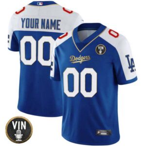 Los Angeles Dodgers 2023 Vapor Royal Gold Custom Jersey – All Stitched