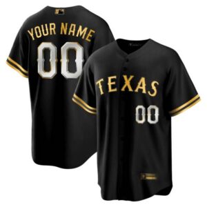 Texas Rangers 2023 Gold Custom Jersey – All Stitched