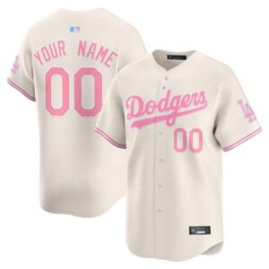 Dodgers Bubblegum Pink Vapor Premier Limited Custom Jersey – All Stitched