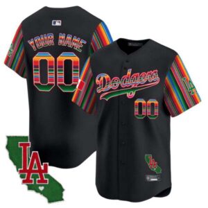 Dodgers Mexico California Patch Vapor Premier Limited Custom Jersey V5 – All Stitched