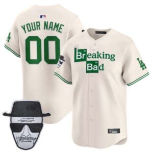 Dodgers Breaking Bad Walter White Patch Vapor Premier Limited Custom Jersey – All Stitched