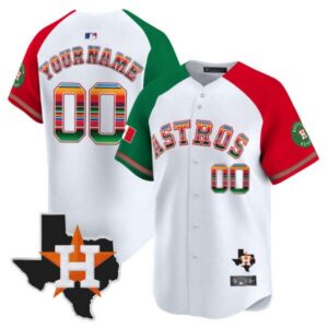 Astros Mexico Texas Patch Vapor Premier Limited Custom Jersey – All Stitched
