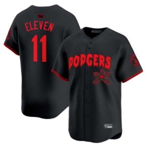 Men’s Dodgers Stranger Things Vapor Premier Limited Jersey – All Stitched