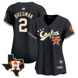 Women’s Houston Astros Cactus Jack Patch Vapor Premier Limited Jersey V7 – Stitched