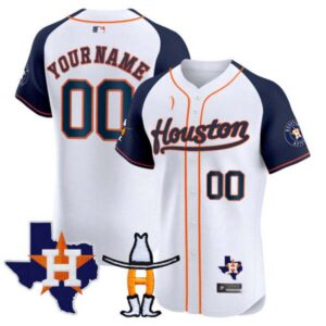 Houston Astros Houston Rodeo Patch Vapor Premier Elite Custom Jersey – All Stitched