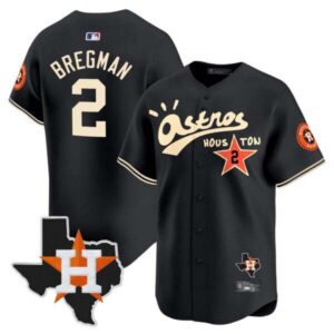 Men’s Houston Astros Cactus Jack Style Vapor Premier Limited Jersey – Stitched
