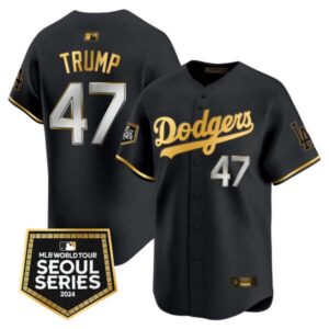 Men’s Dodgers 2024 World Tour Seoul Series Patch Vapor Premier Limited Jersey – All Stitched