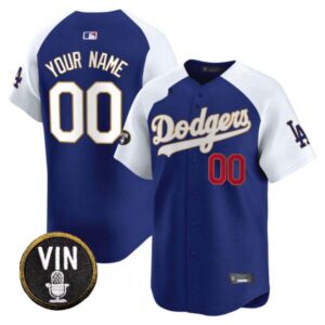 Dodgers Vin Scully Patch Gold Trim Vapor Premier Limited Custom Jersey – All Stitched